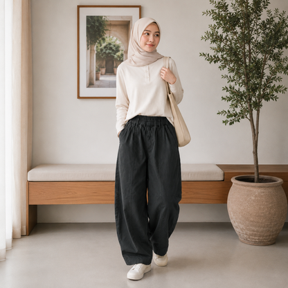 Eva Barrel Denim Pants