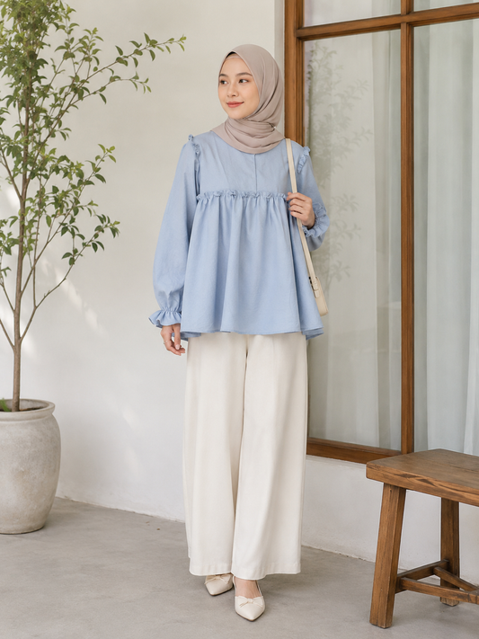 Hazel Ruffle Top
