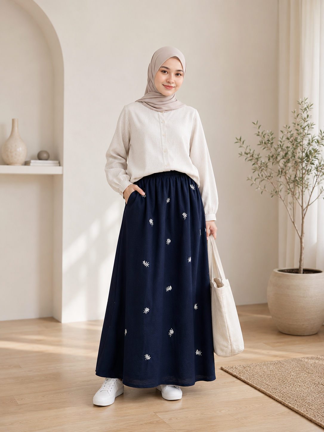 AS/IS Mala Embroidered Skirt