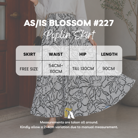 AS/IS Blossom Poplin Skirt