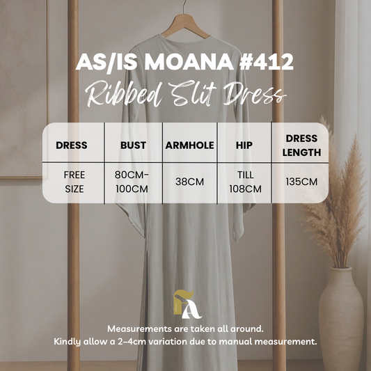 AS/IS Moana Ribbed Slit Dress