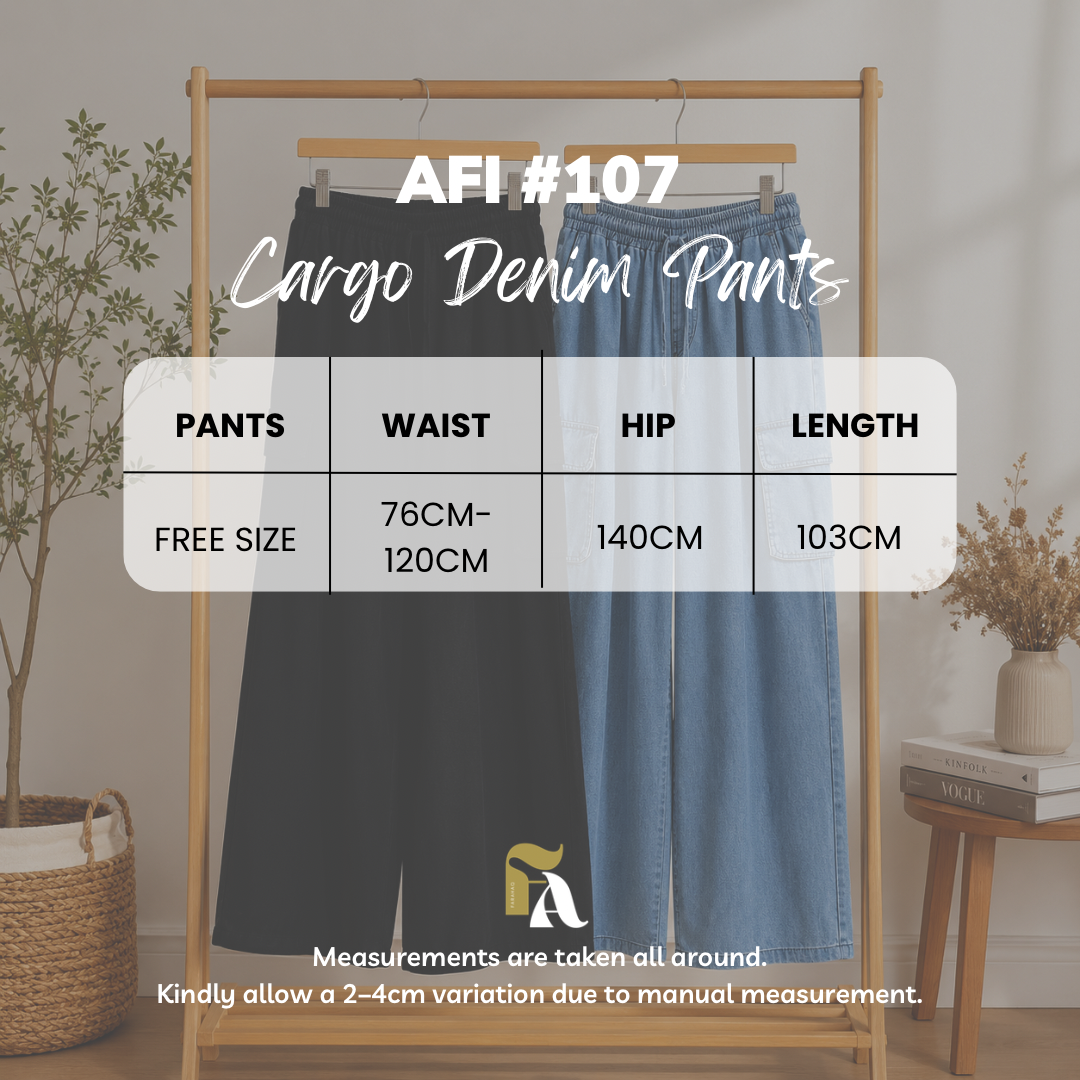 Afi Cargo Denim Pants