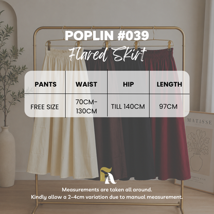 Poplin Flared Skirt