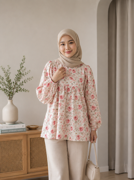 Roselle Floral Top