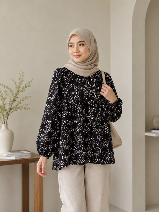 Roselle Floral Top