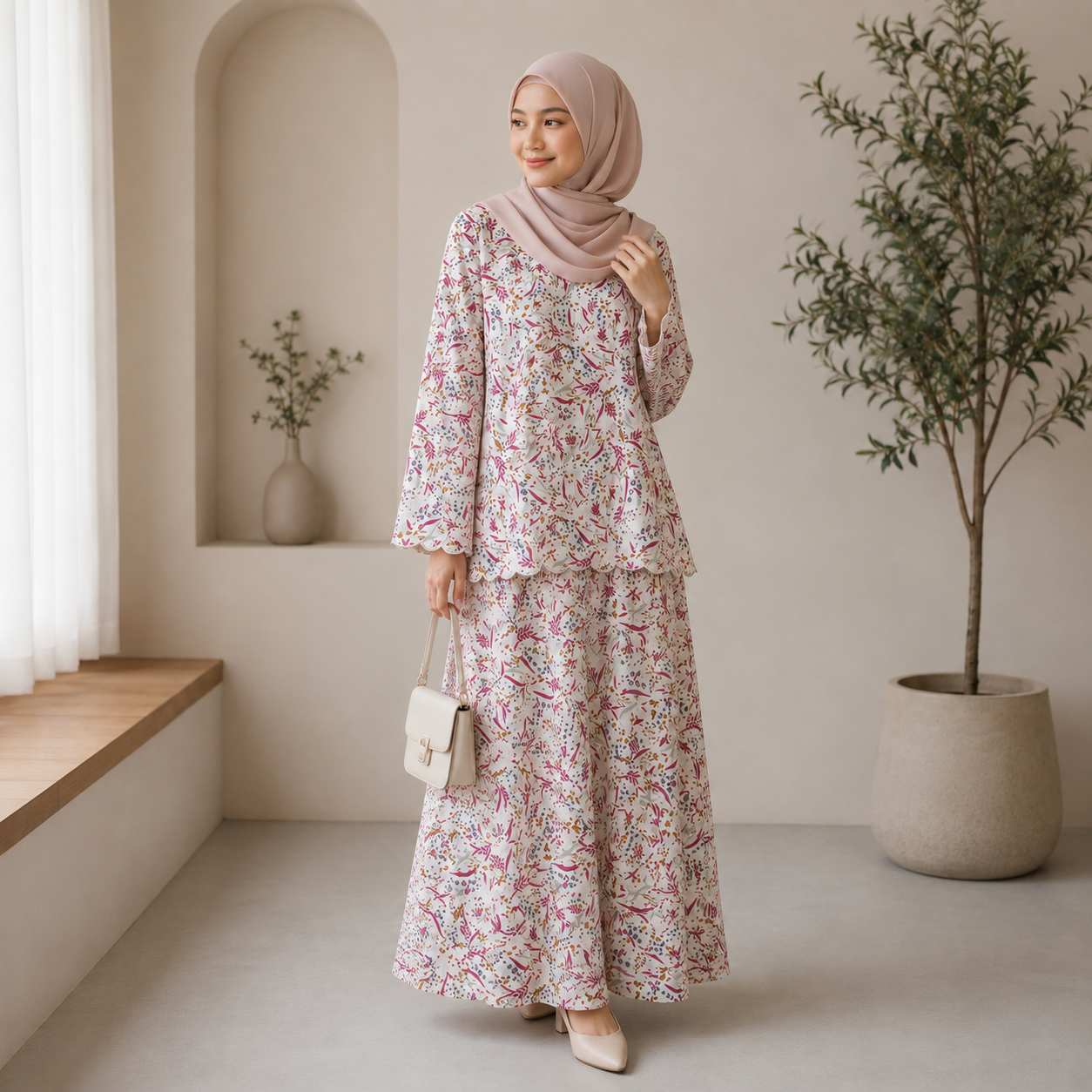 Liyana Floral Kurung Set