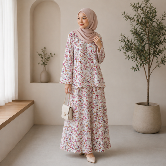 Liyana Floral Kurung Set