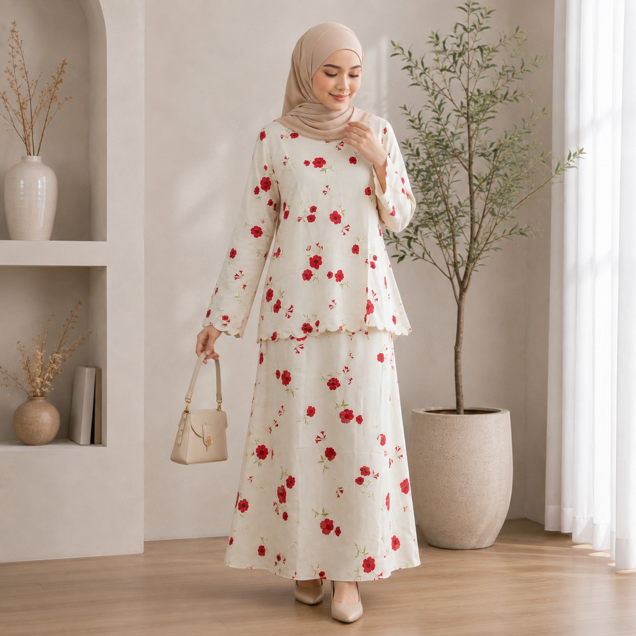 Alya Rose Kurung Set