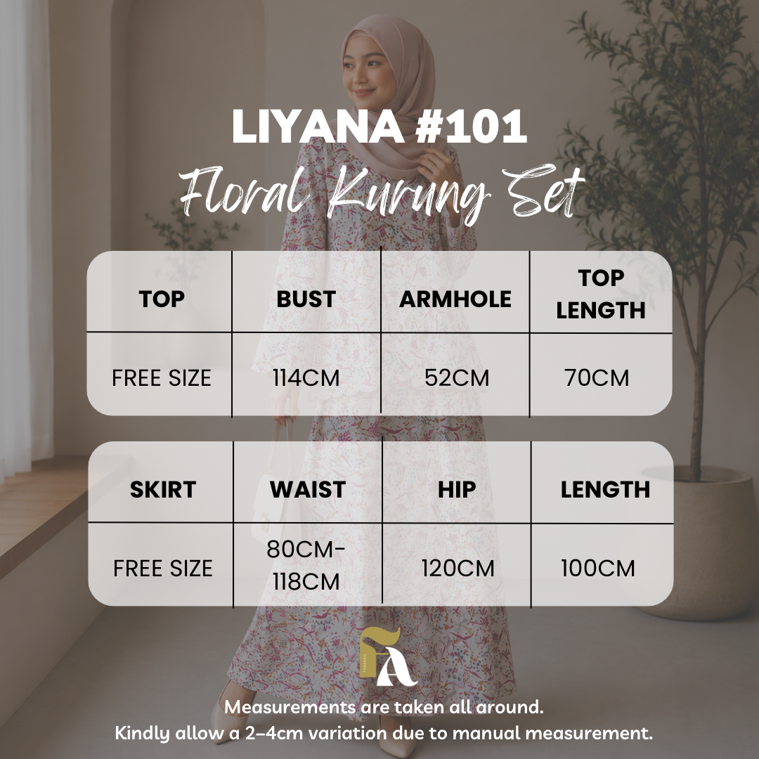 Liyana Floral Kurung Set