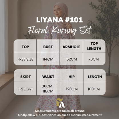 Liyana Floral Kurung Set