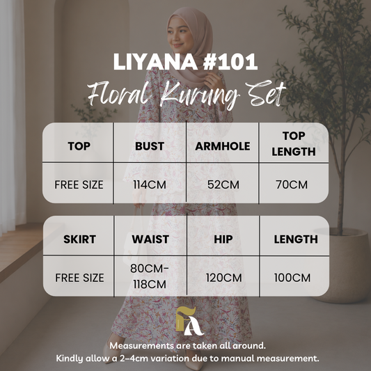 Liyana Floral Kurung Set