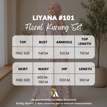 Liyana Floral Kurung Set