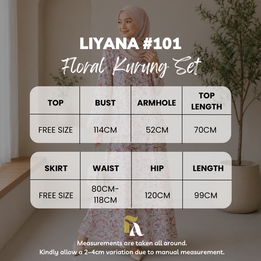 Liyana Floral Kurung Set