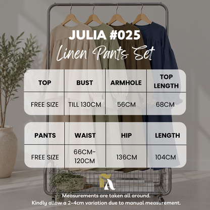 Julia Linen Pants Set